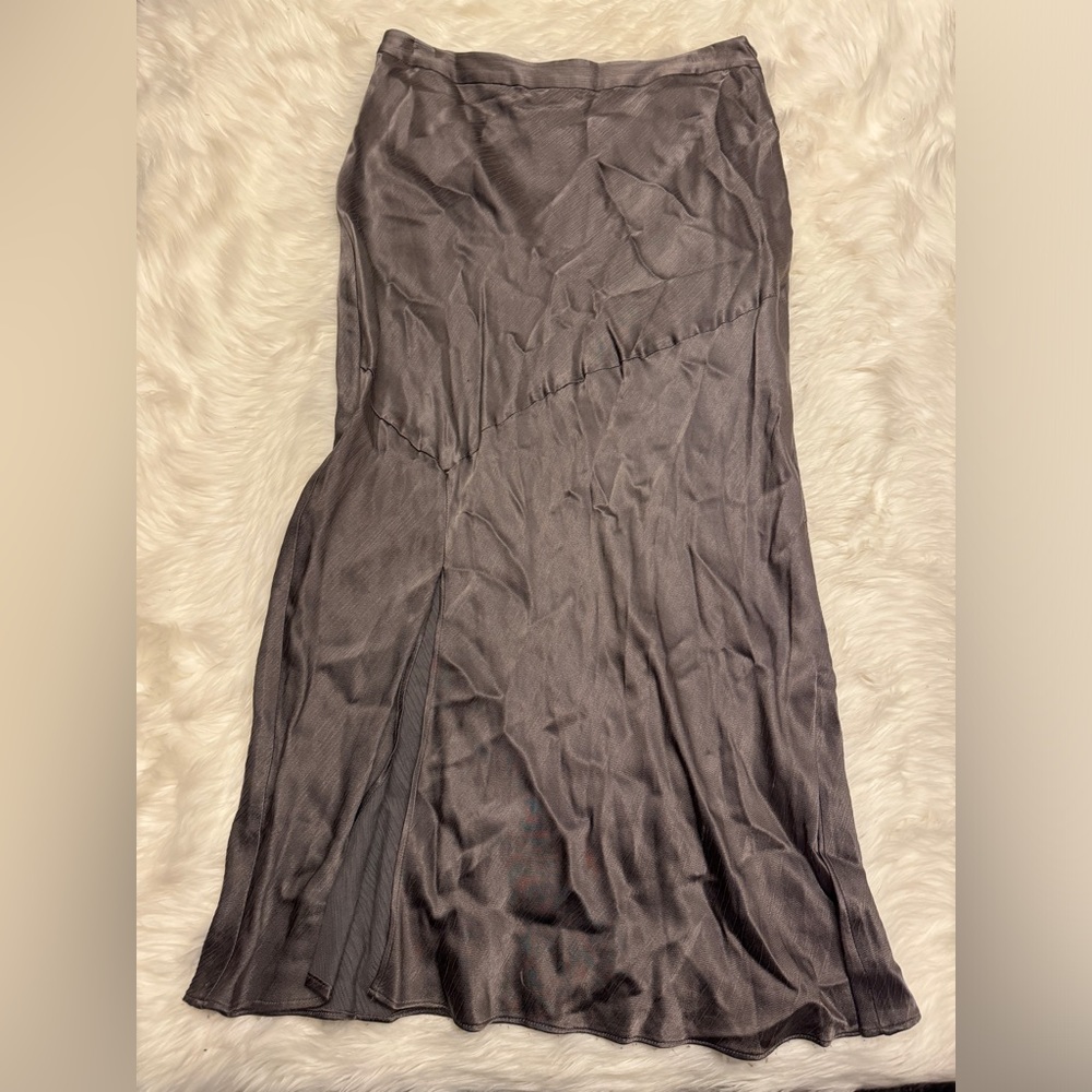 Satin Anthropologie midi skirt NWT